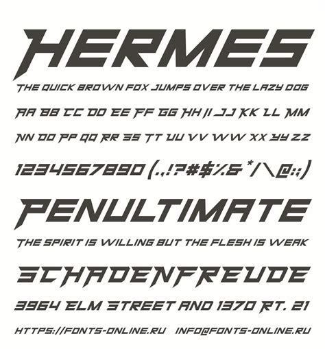 font Hermes uses